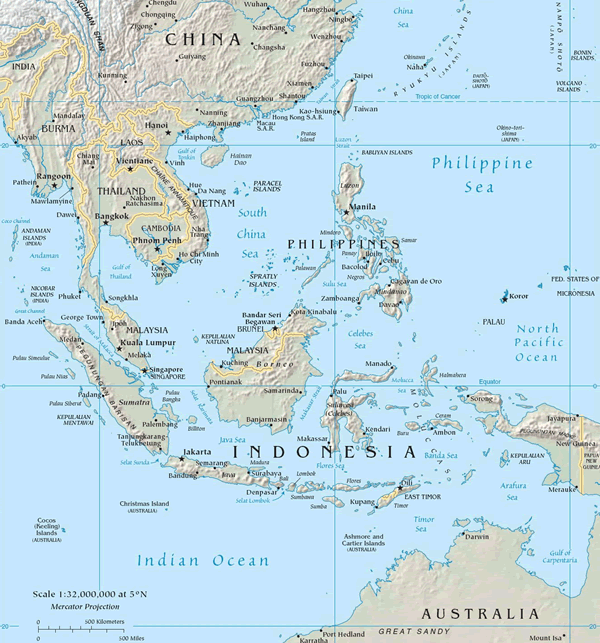 Map of South Asia